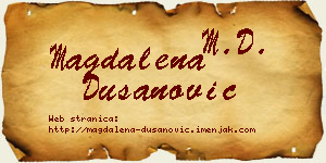 Magdalena Dušanović vizit kartica